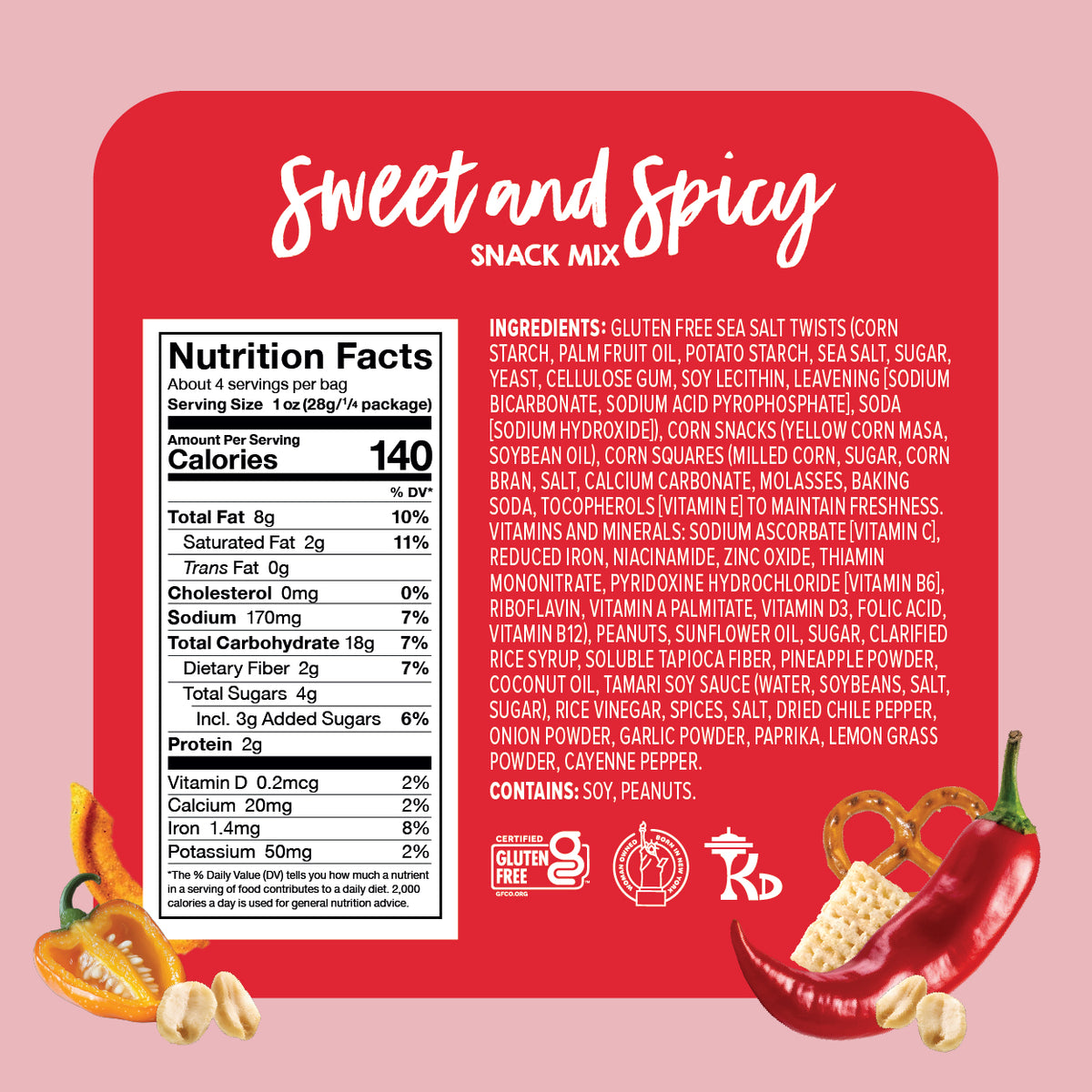 Sweet and Spicy Snack Mix (3 Pack)