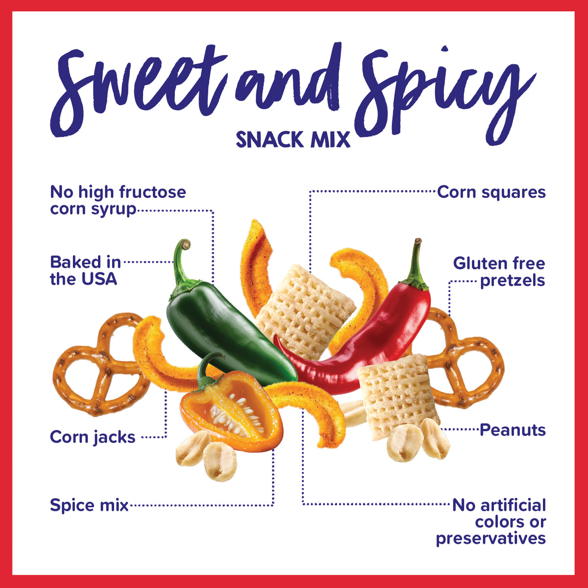 Sweet and Spicy Snack Mix (3 Pack)