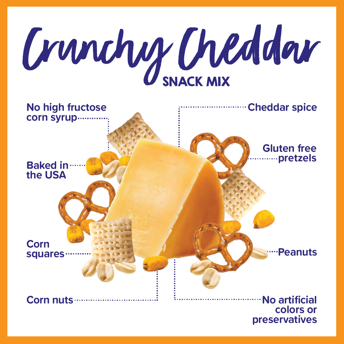 Crunchy Cheddar Snack Mix (3 Pack)