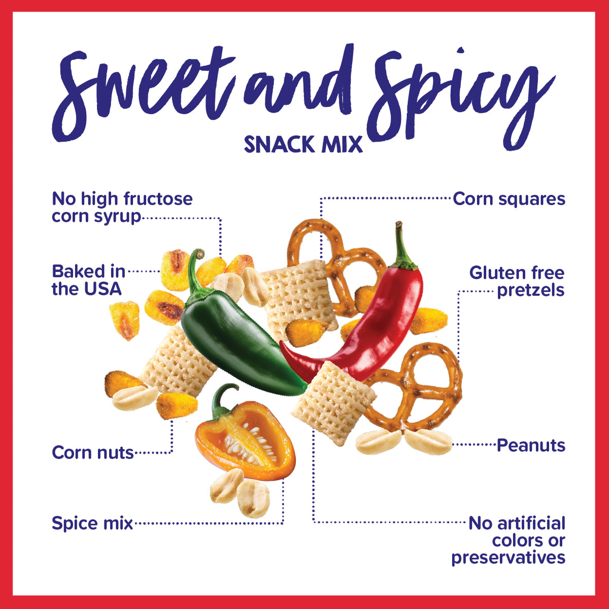 Sweet and Spicy Snack Mix (3 Pack)