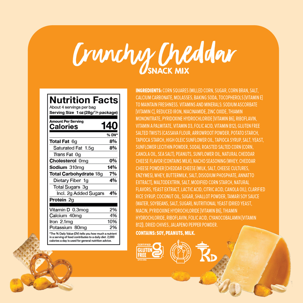 Crunchy Cheddar Snack Mix (3 Pack)