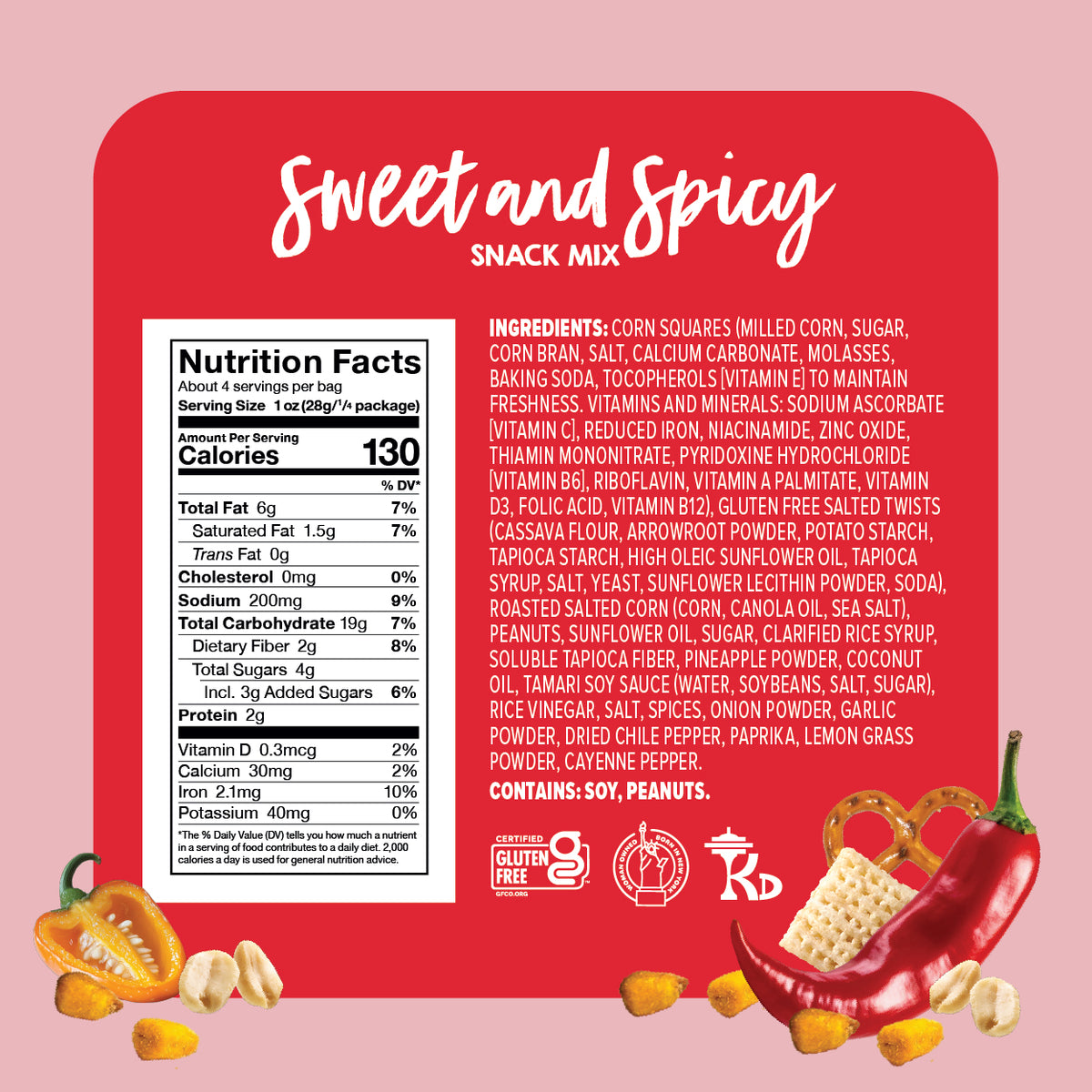 Sweet and Spicy Snack Mix (3 Pack)