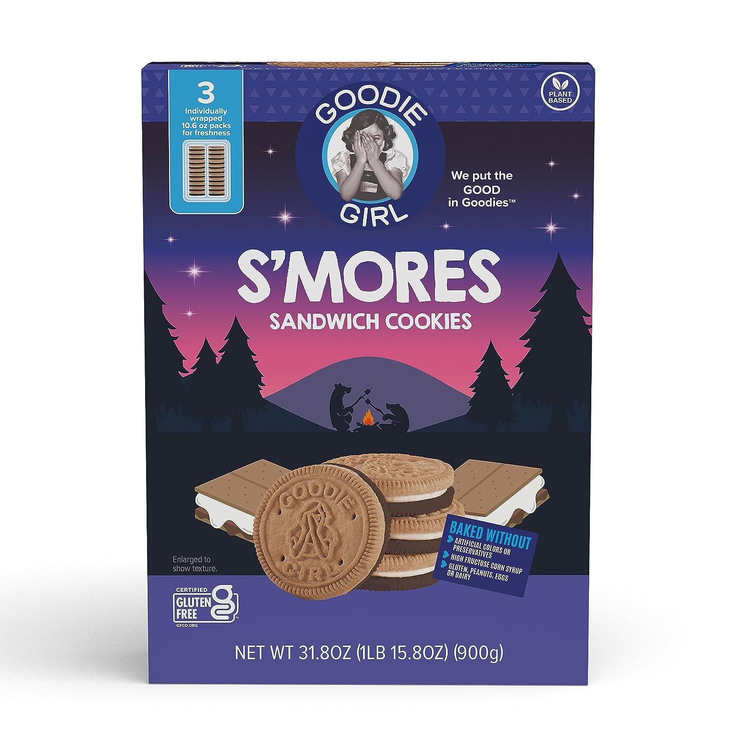 S'mores Sandwich Cookies Club Size - Goodie Girl