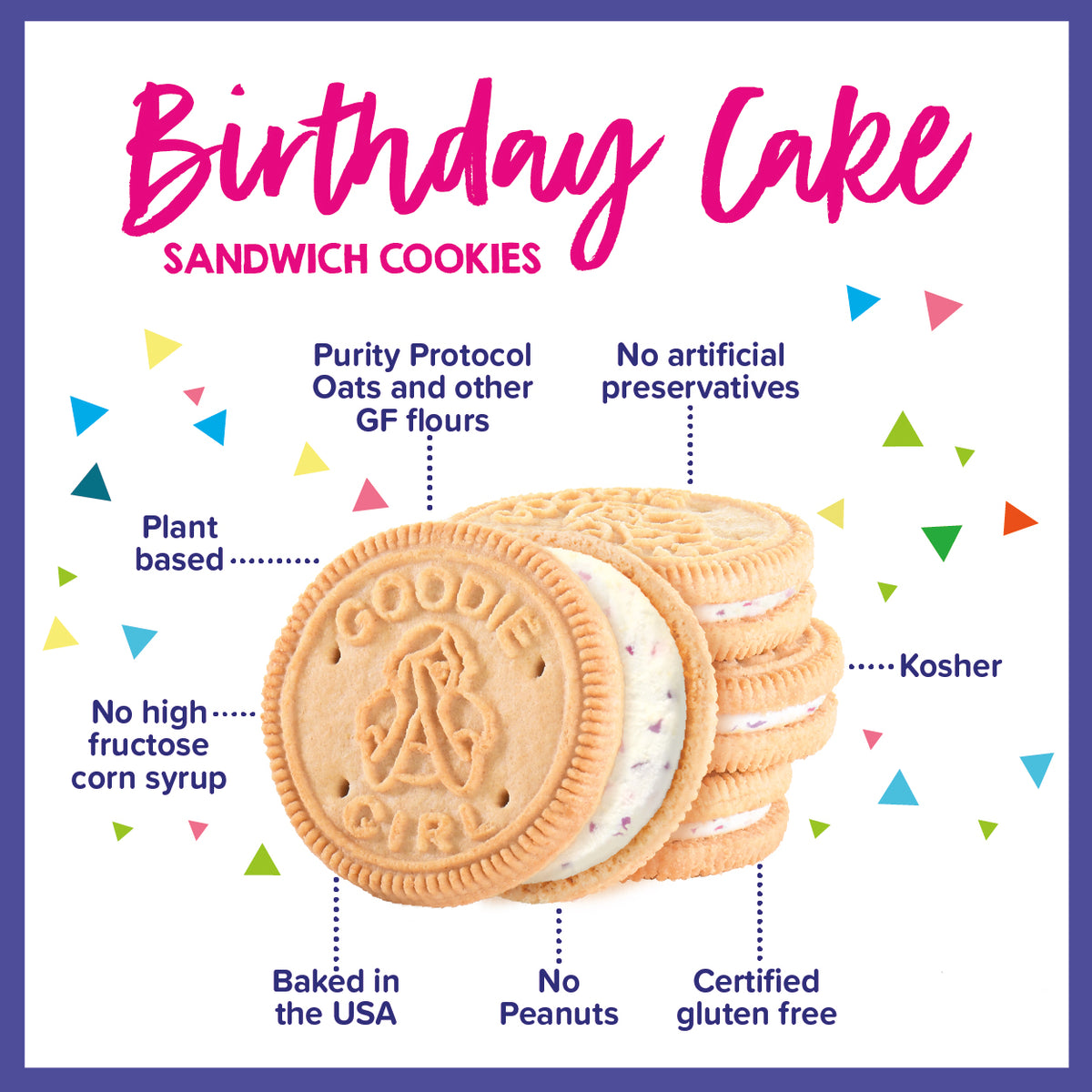 Birthday Cake Sandwich Cookies