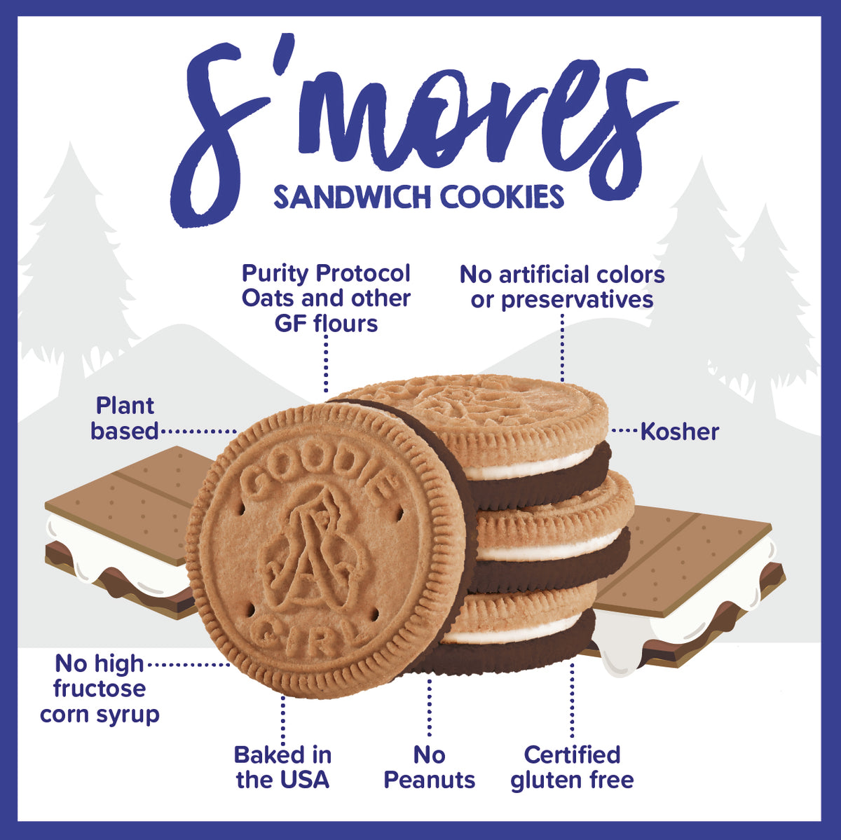 S’mores Sandwich Cookies
